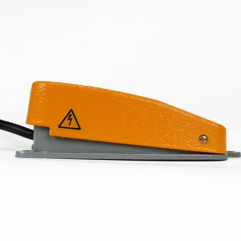 Durable de interruptor de pie Pedal eléctrico 250VAC aluminio momentáneo multiusos unipolar doble Thro