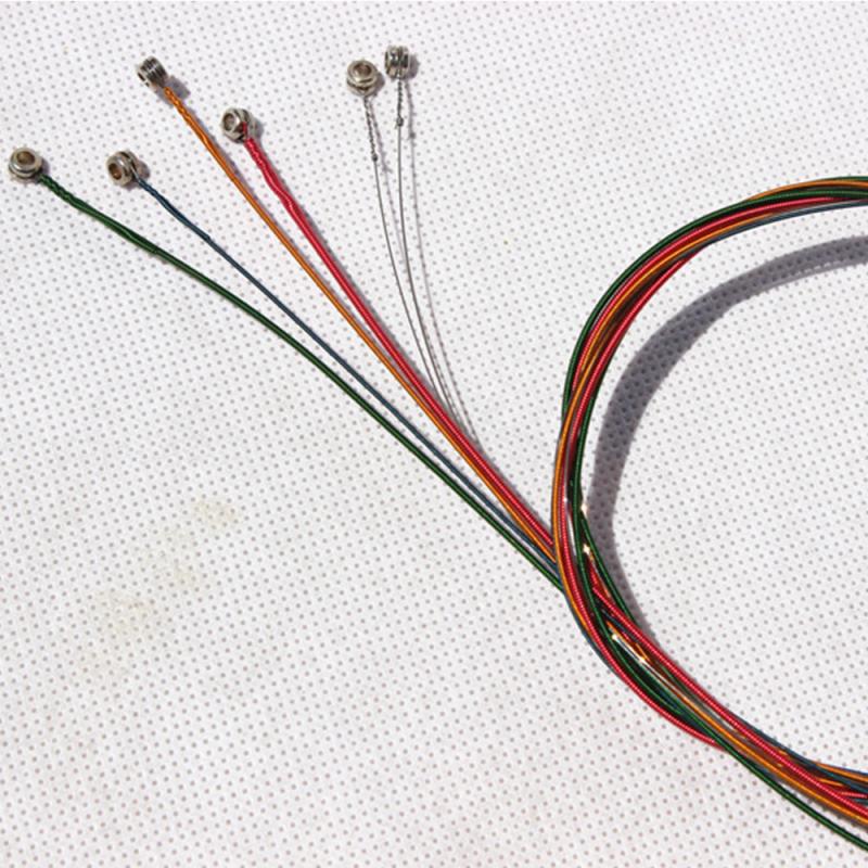 6pcs/Set Steel String Guitar Strings Acoustic Guitar Brass Strings Acoustic Guitar Steel Strings 4* Brass 2* Silver Strings