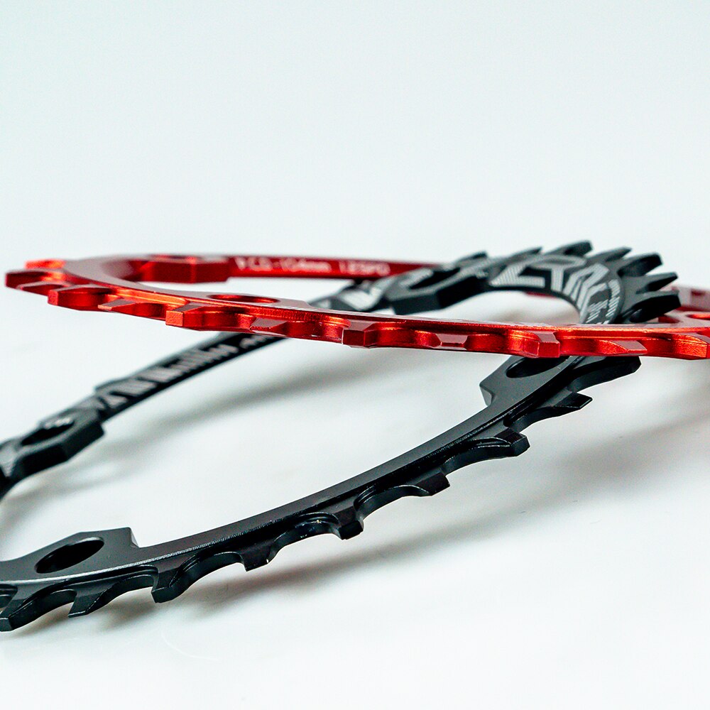 ZRACE Kettingbladen Kettingwielen 32T/34T/36T/38T BCD104, smalle breedte tand AL7075 CNC voor MTB