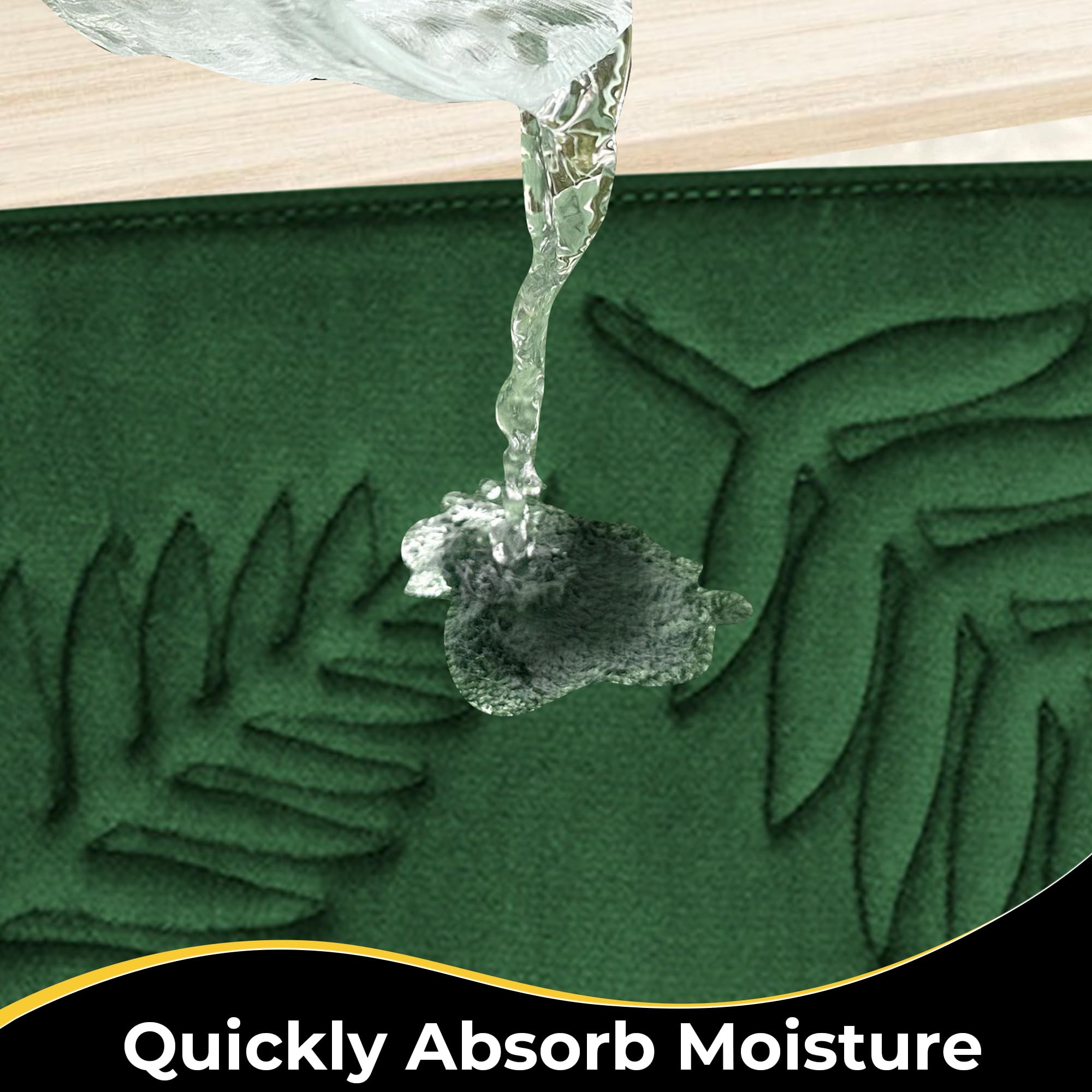 Non Slip Bath Mat Soft Black Memory Foam Bath Mat Water Absorbent Washable Rugs for for Bathroom Bedroom Bath Mat Dark Dlue