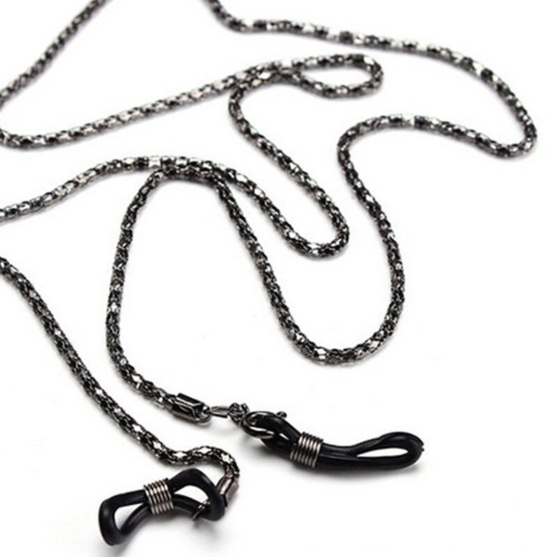 Lunettes de soleil à perles blanches pour hommes et femmes, 1 pièce, corde de support de cordon de chaîne pour lunettes de lecture: A-4