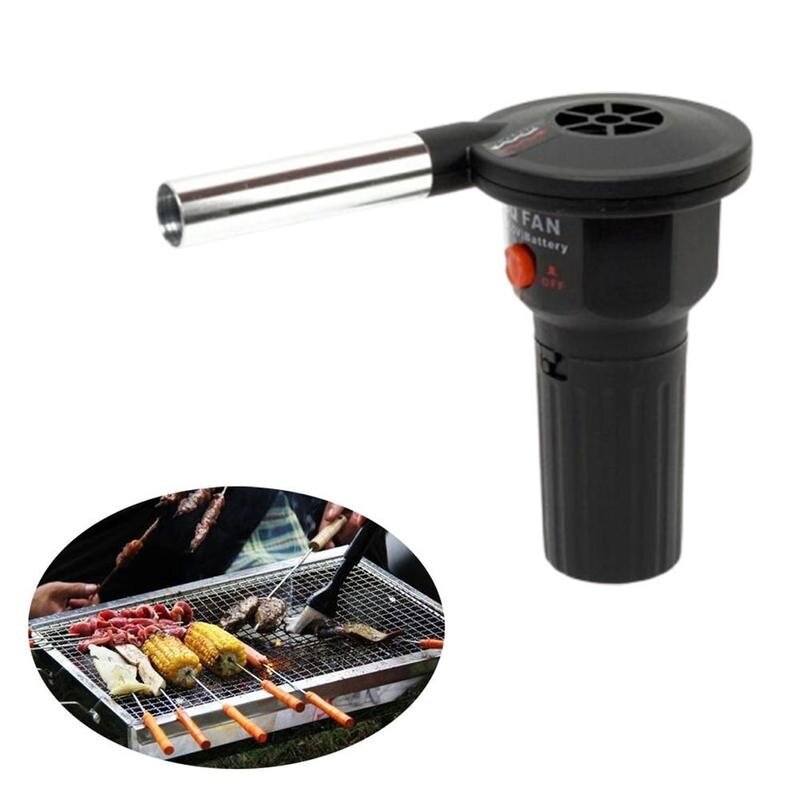 1pc Blower Barbecue Hair Dryer Electric Blower Portable Home BBQ Outdoor Cooking Air Blower Camping Picnic Barbecue Hair Dryer