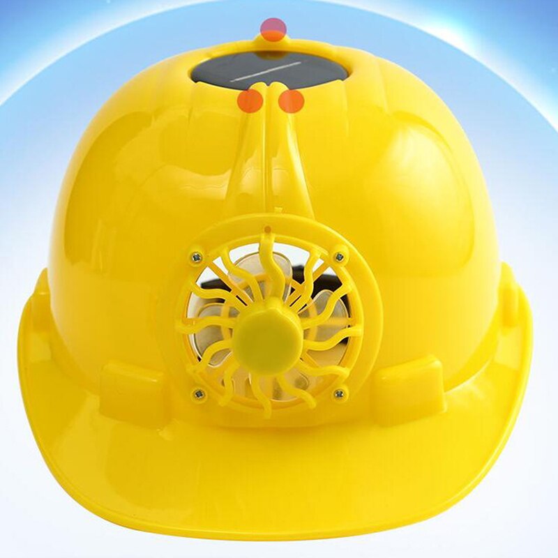 Ventilateur Solaire Casque de Sécurité Fonctionnantes Extérieures Casque de Travail de Construction ABS matériel Capuchon De Protection