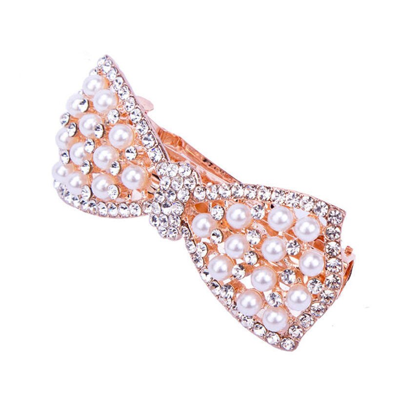 Hair Ornaments AWAYTR Female Hairpins Peacock Hairpin Pearl Cystal Hair Clips Women Hair Jewelry Rhinestone Barrettes