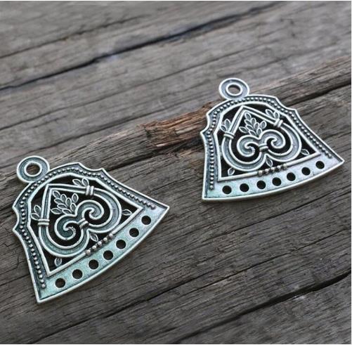 1pcs Slavic Jewelry Makeing For Charms Women Pendant, Ethnic Style Viking Brooch Buckle Lunula Jewelry For Cool Men