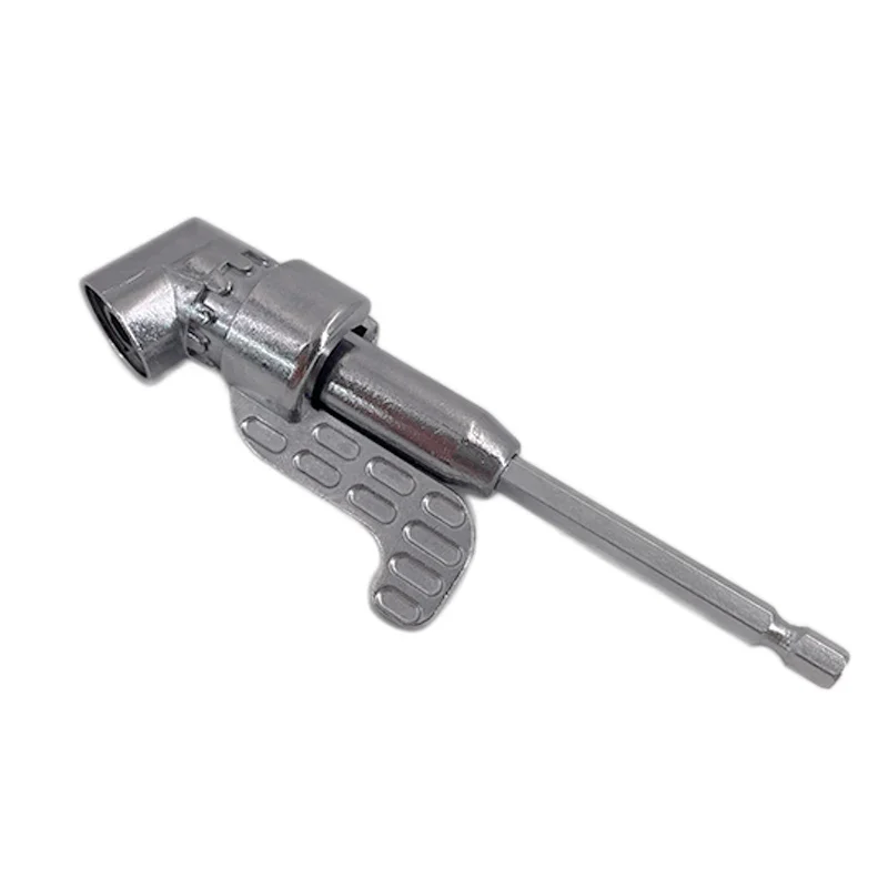 Adjustable 105 Degree Right Angle Driver Screwdriver Hand Tools Set 1/4 Hex Shank For Power Drill Screwdriver Bits Tools: Gold