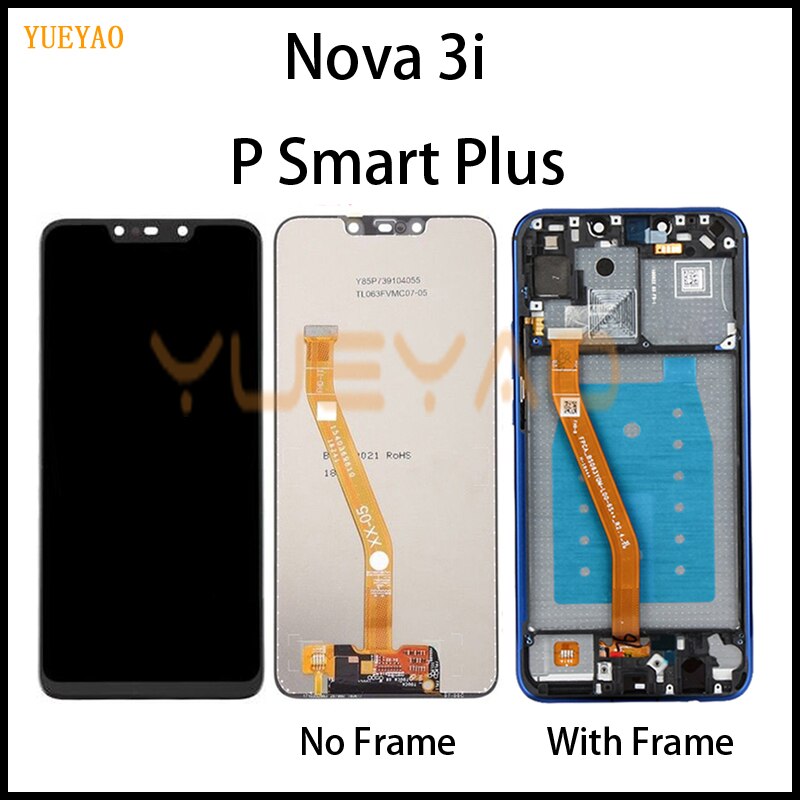 P Clever Plus Anzeige Für Huawei P Clever Plus LCD Anzeige Rahmen Touchscreen INE-LX1 LX2 Nova 3i Anzeige LCD bildschirm