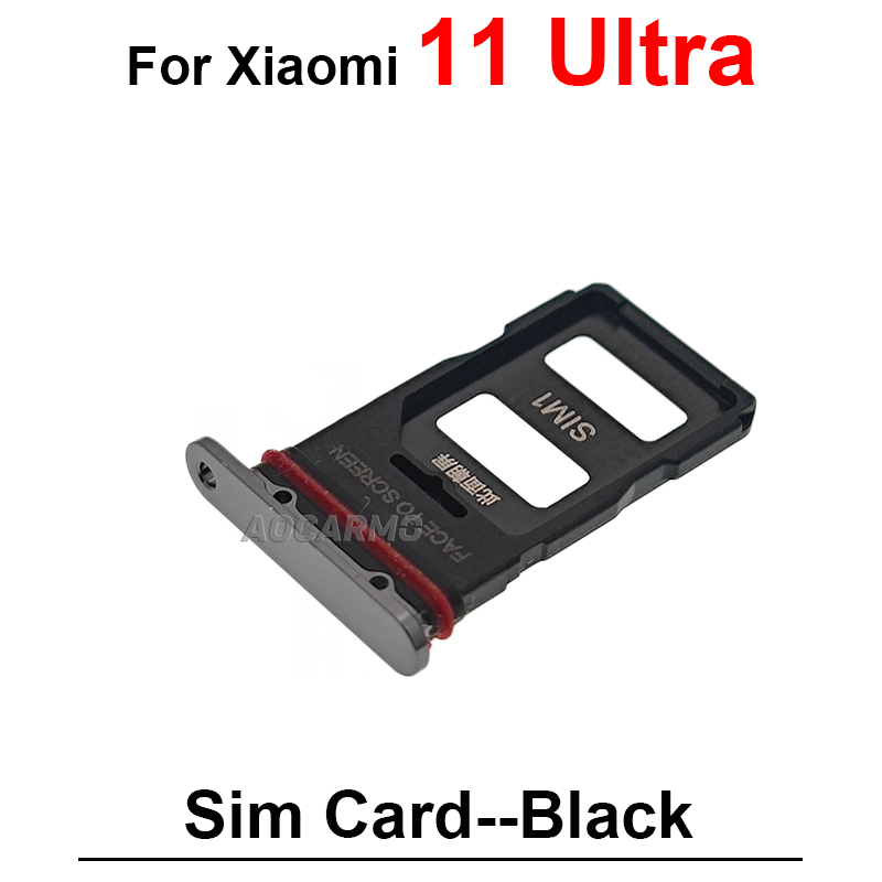 Sim Card For Xiaomi 11 Ultra Lite Mi 11T Pro 11Lite Sim Tray Holder Socket Slot Repair Replacement Parts: Gold