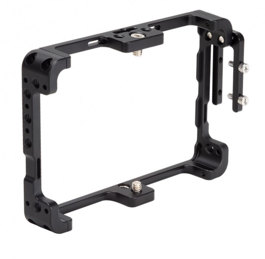 NITZE 5.5 MONITOR CAGE FOR FEELWORLD F6 PLUS MONITOR WITH HDMI-Compatible CABLE CLAMP - TP-F6PLUS Monitor Rig Protective cage