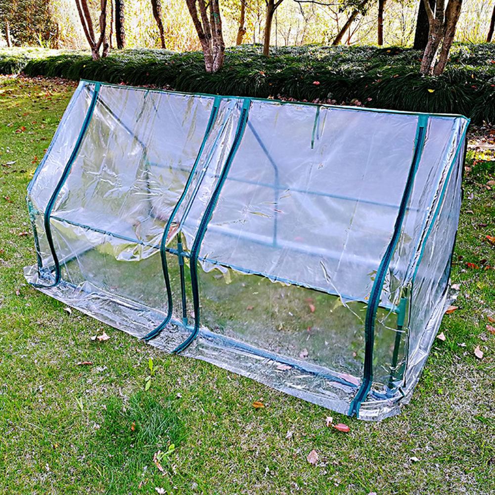 Stort trädgårdsväxthus varmt trädgårdsväxt växthusskydd utan fäste fönster utomhus växtskydd 180 x 90 x 90cm