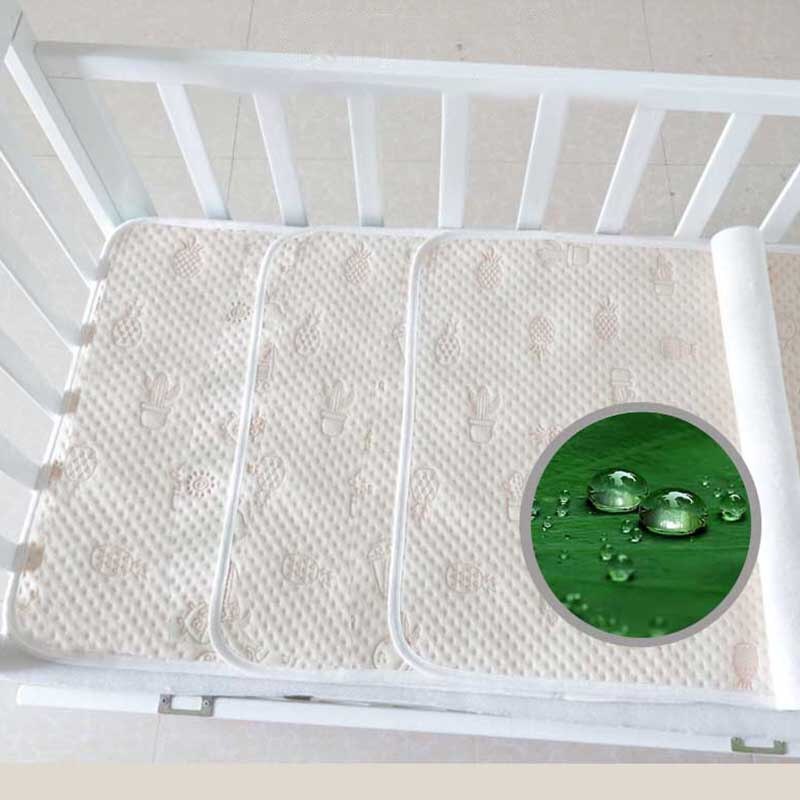 2 x incontinentie wasbare bedonderleggers zonder instopstrookjes 70 x 100cm -  herbruikbare voor baby (tweelingverpakking)