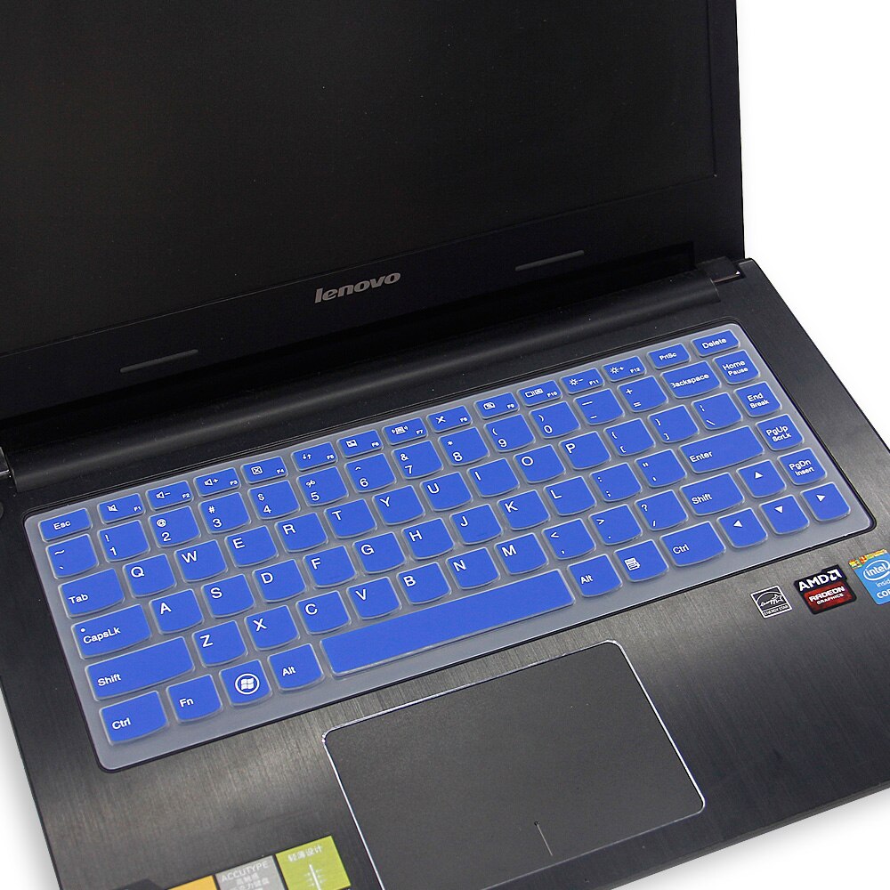 Laptop Keyboard Cover for Lenovo Yoga 13" - Ultra-thin Silicone Protector Skin: Blue