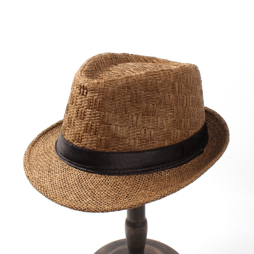 Kvinnor män sommar halm resor båtliv strand solhatt för gentleman lady seaside homburg sun fedora sunbonnet