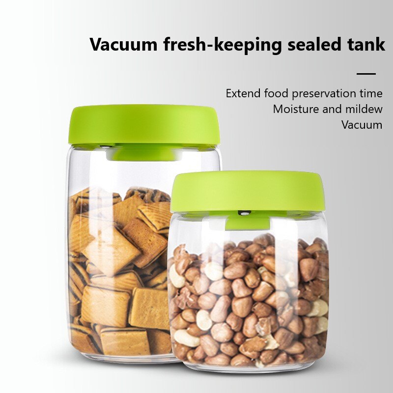 Glass Jars Sealed Cans With Cover Kitchen Food Storage Bottles Mason Spice Jars Candy Storage Banks Tea Box Kitchen Storage Can