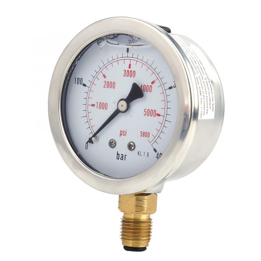 Hydraulische Schlauch Prüfung Punkt Kupplung M16 * 2-BSP1/4 + 0 ~ 400Bar/6000PSI Messgerät + 1,5 m schlauch Druck Meter