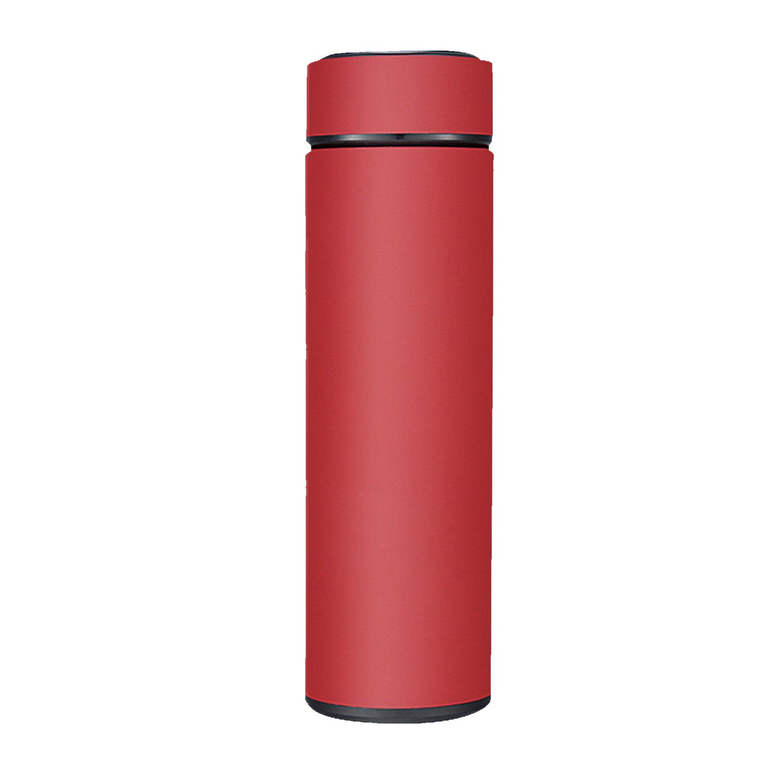 Vacuum Flask Smart Kettle LCD Screen Display Temperature Stainless Steel Leak Proof, Double Walled, Keep Drink & Cold: Red