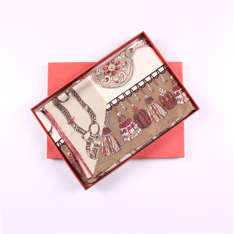 Bufanda de sarga de seda enrollada a mano Manual para mujer, pañuelos cuadrados con estampado de caballo, envolturas, Foulards rizados, Bandana Hijabs para mujer