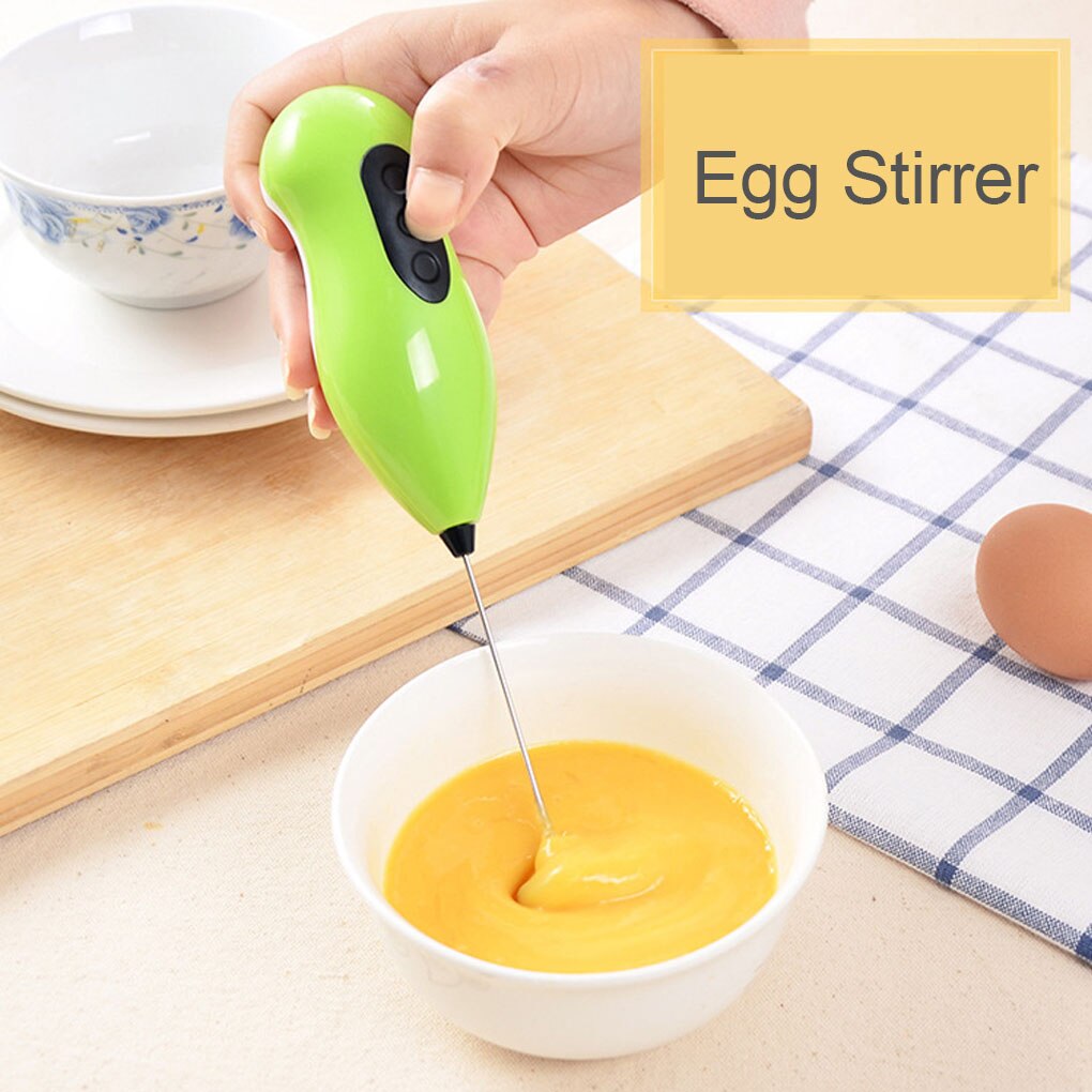 Electric Egg Beater Whisk Mixer Milk Foamer Stirrer Coffee Mini Egg Beater Frother Random Color