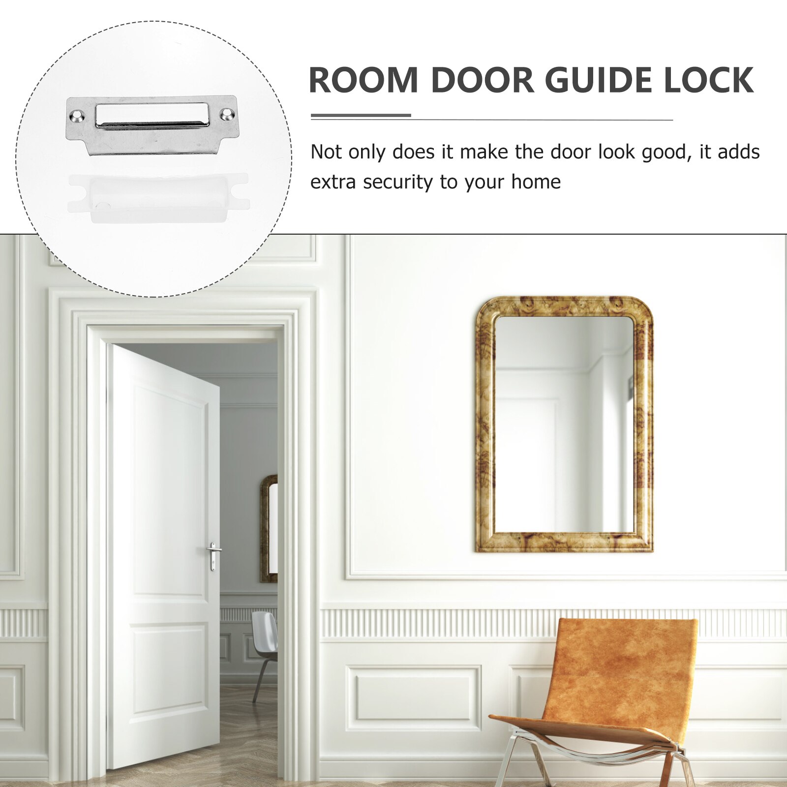 3 Sets Door Jamb Reinforcement and Frame Repair Kit Strike