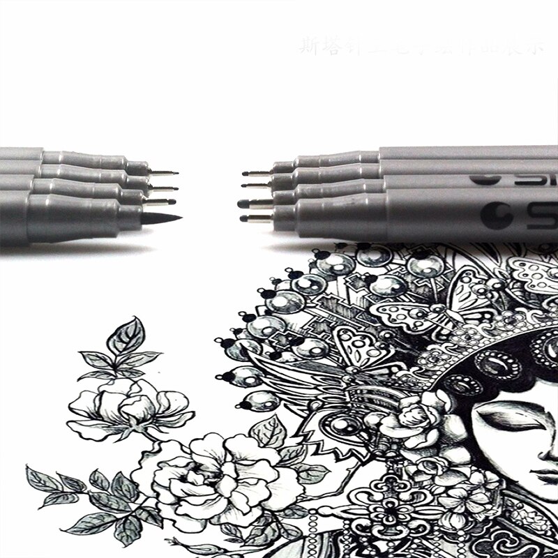 Drawing Needle pen Painting Waterproof Pen Point Tubular Drawing Marker pens Sketching Pen Hook Line Pen Art Markers Liner Pen