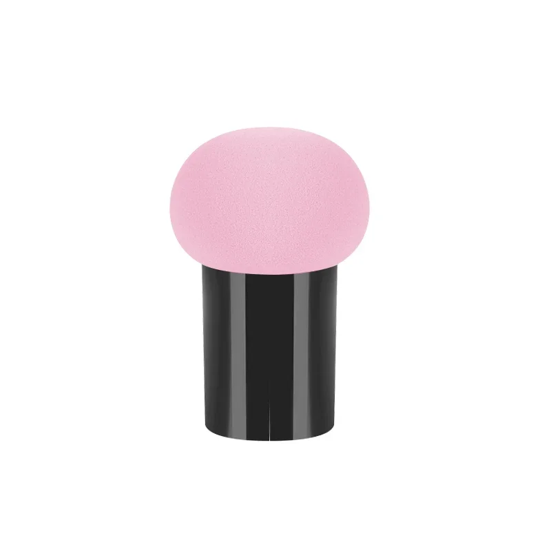 Esponja cosmética con cabeza de seta, esponja de maquillaje para base en polvo, esponja suave, herramienta de maquillaje de belleza seca y húmeda multifunción: Blanco