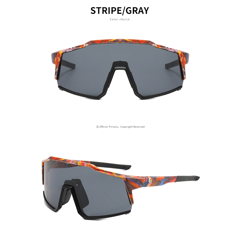 2025 gafas de ciclismo hombre bicicleta de montaña deporte ciclismo gafas de sol MTB ciclismo gafas mujeres UV400 Saposhnikovia Divaricata: Oro