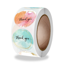 1inch 50-500pcs Colorful Thank You Stickers For Wedding Party Decorations Seal Labels Scrapbooking Stationery