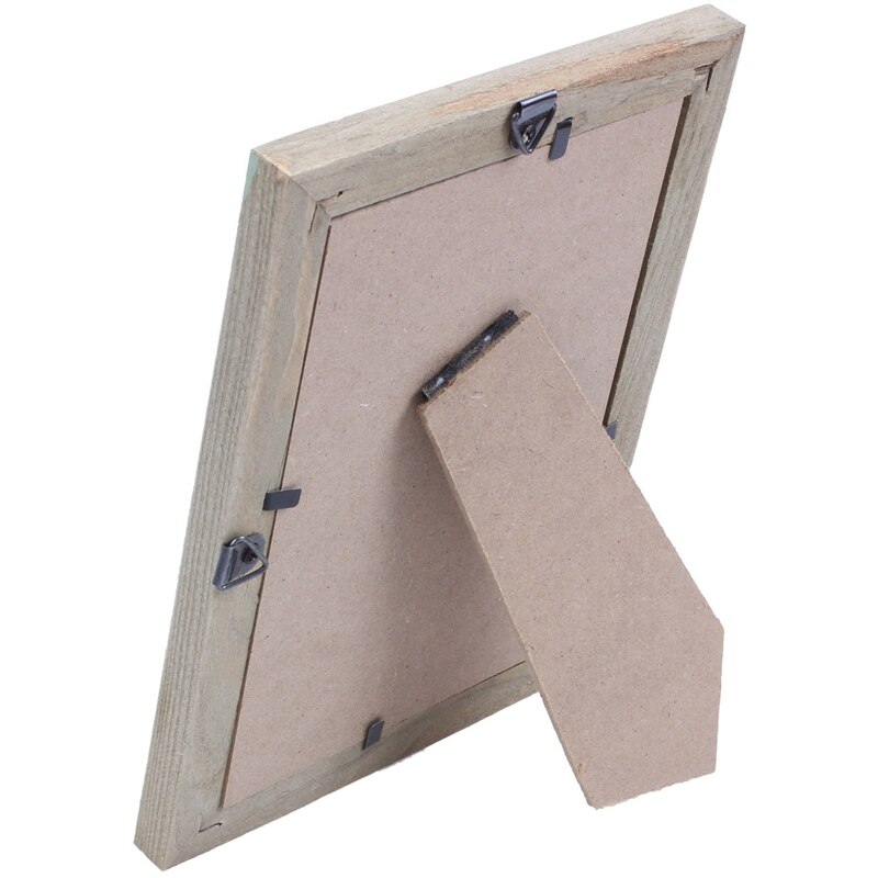 2 Pcs Vintage Photo Frame Wooden Wedding Pictures Frames - Light Blue & White