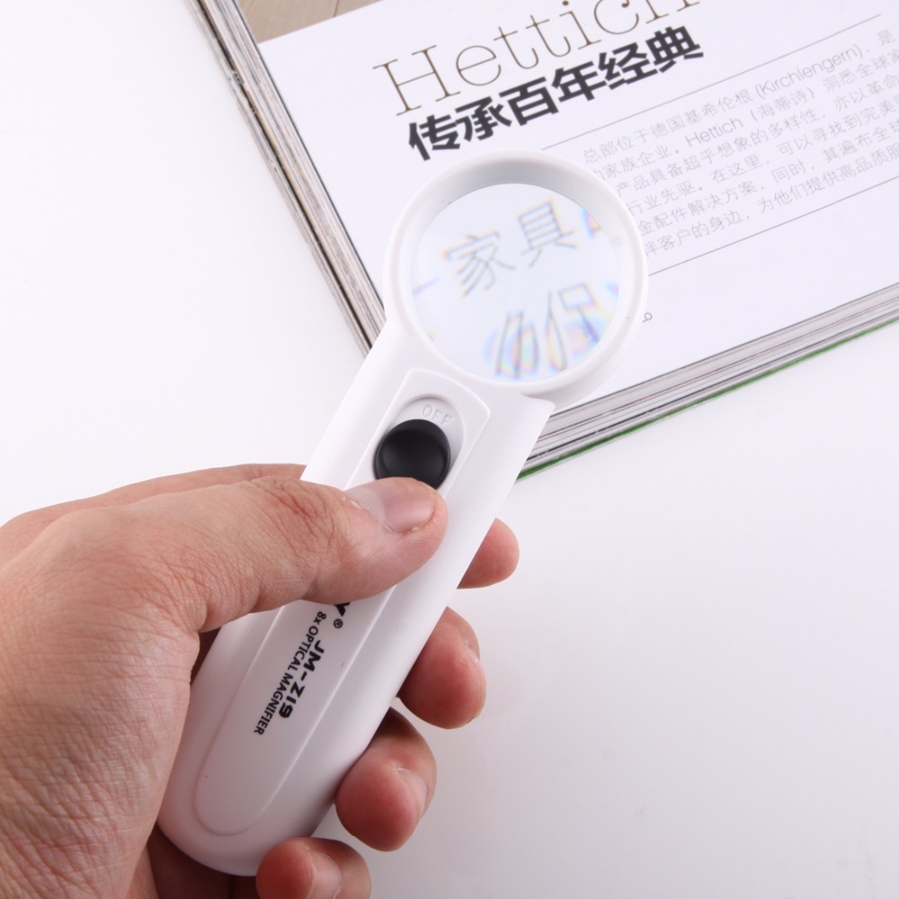 JM-Z19 Portable 8X Optical Magnifier with LED Light
