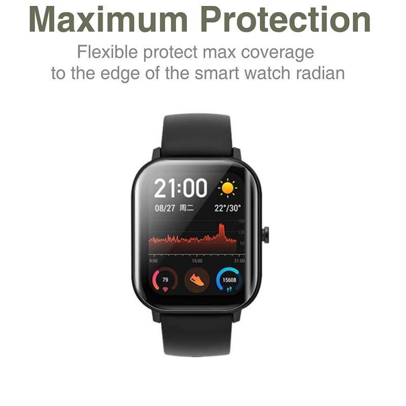 5 pièces Film Hydrogel écran protecteurs pour Amazfit GTS 2 Mini 2e (non verre trempé) Amazfit GTS 2e 2 Mini protection écran protecteur feuille de Film
