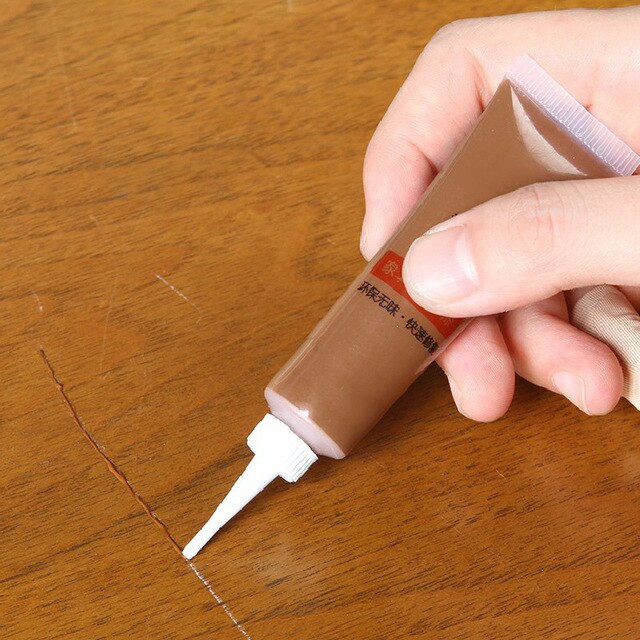 Caneta reparadora de moveis, pasta de refinamento de madeira para remoção rápida de pintura 2.8cm x 10.5cm: Light teak