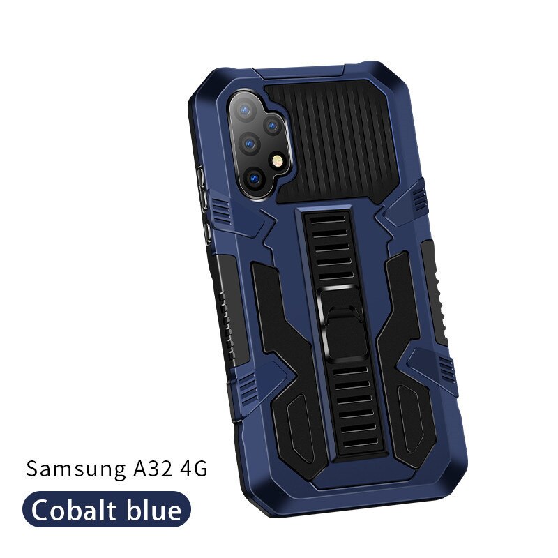 Für Samsung Galaxis A32 4G fallen 6.4 &#39;&#39;A325F Schlank Rügestochen Ständer Halfter Zurück Abdeckung für Samsung A32 EIN 32 5G 6.5&#39;&#39; Halterung Fundas: Galaxis A32 4G 6.4 / Blau