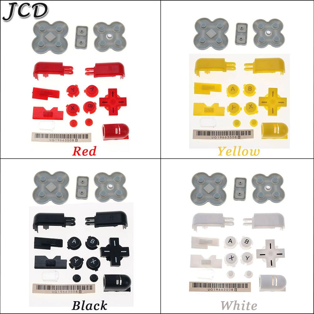 Jcd Voor Ds Lite Geleidende Rubber Knop Pad Set Een B X Y L R D Pad Cross Button Volledige knop Set Vervangende Onderdelen Voor Ndsl Dsl