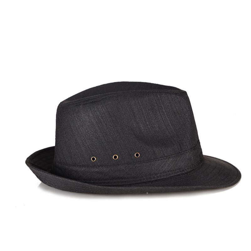 2017 nova unisex masculino linho fedora vintage gangster jazz dança boné panamá chapéus presente do pai