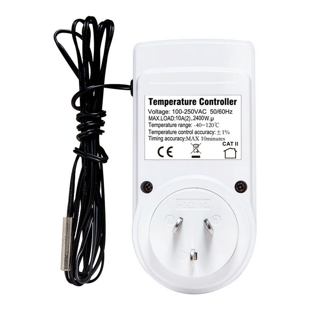 Digital temperaturkontrolstik 110v trådløs termostatstik med timer-switch eu / us / uk / au / fr-stik multifunktionelt stik