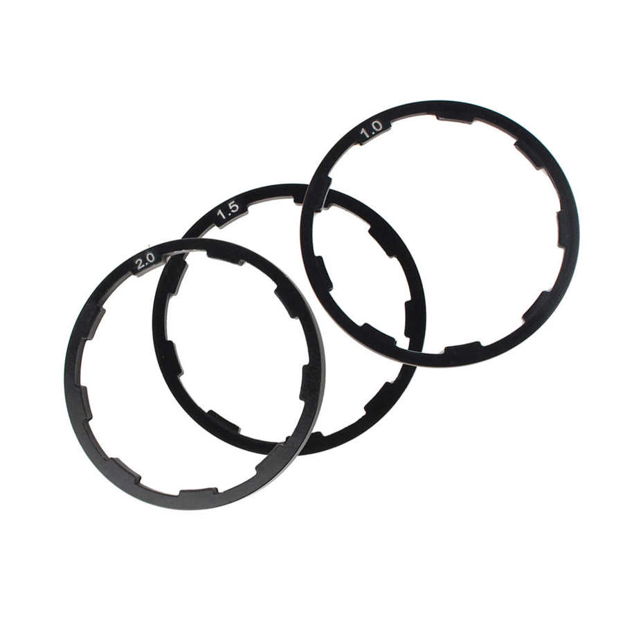 1mm+1.5mm+2mm Bicycle Grooved Hub Washer MTB Bottom Bracket Spacers Flywheel Cassette Gasket Road Bike