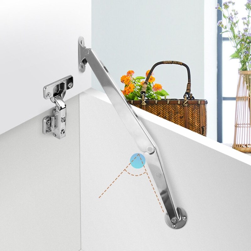 1PCS Cabinet Door Gas Spring Hinges 6-15KG Kitchen Cupboard Hydraulic Hinge Strut Lid Support Box Furniture Hardware