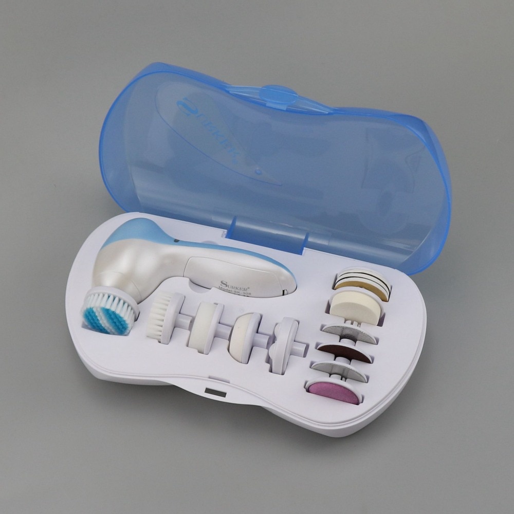 11 En 1 cepillo de limpieza facial masajeador peeling facial eléctrico cepillo facial limpiador máquina de limpieza exfoliante lavado de piel cuerpo