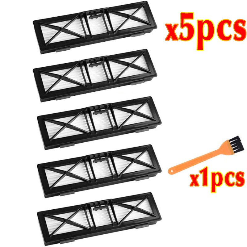 Kit d'accessoires pour aspirateur Robot Neato Botvac, série D D3 D5 D75 D80 D85, ensemble d'accessoires, brosse principale, filtres Hepa Sid: 6PCS-SET