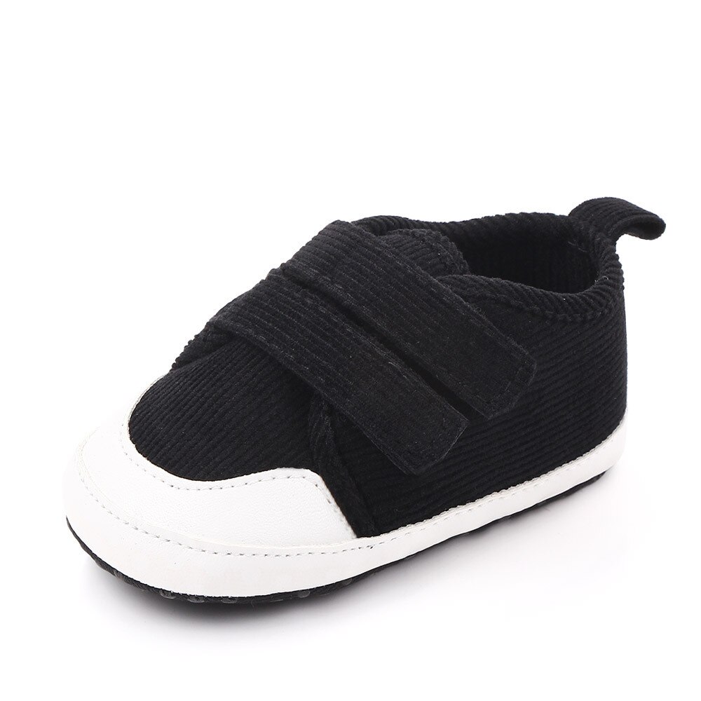 Baby Schoen Jongen Meisjes Zachte Zolen Eerste Wandelaars Schoenen Mocassins Kids Pasgeboren Jongens Meisje Anti-Slip Lopen Non -Slip Unisex Prewalker: Black / 13-18 Months(13cm)