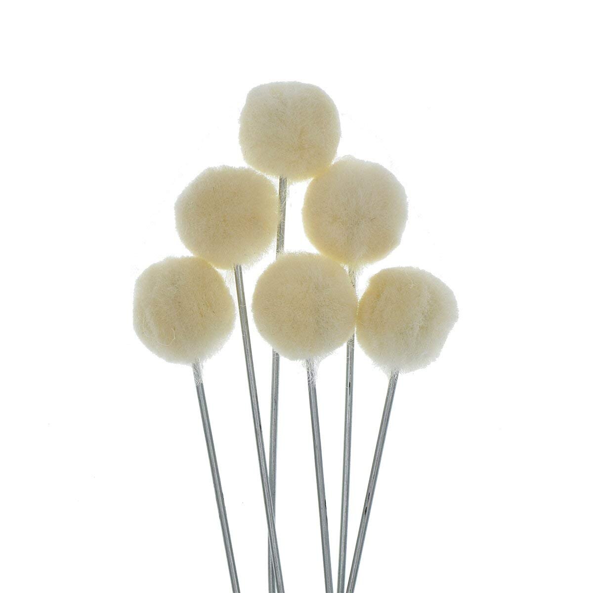 50 Stuks Wol Daubers Bal Borstel Lederen Dye Dauber Verven Applicator Met Metalen Handvat Voor Diy Ambachten Projecten