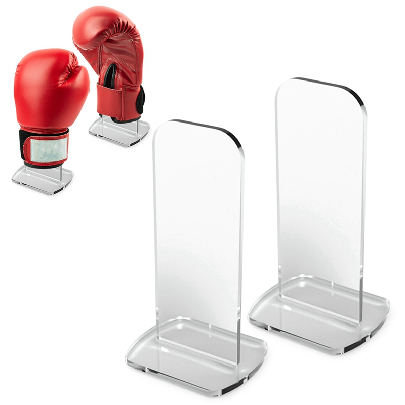 Boxing Glove Display Stand Upright Baseball Gloves Display Stand Acrylic Vertical Holder Boxing Glove Stand: transparent