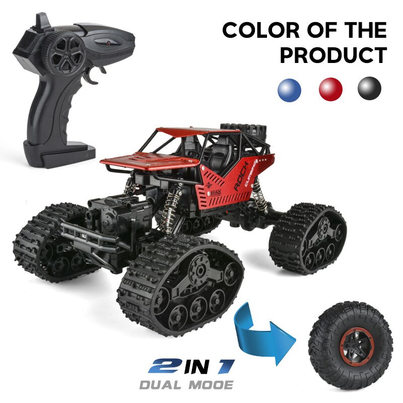 Batterij Big Size Rc Auto 4wd Off Road Kit Jongens Kinderen Afstandsbediening Auto Kids Accessoires Jouet Enfant Elektrische Auto 'S EA60RC: Red