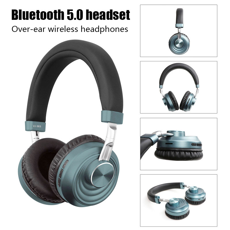 Draadloze Hoofdtelefoon Met Mic Audifonos Hifi Bluetooth 5.0 Headset Metalen Gaming Koptelefoon Sport Opvouwbare All-Inclusive Oortelefoon