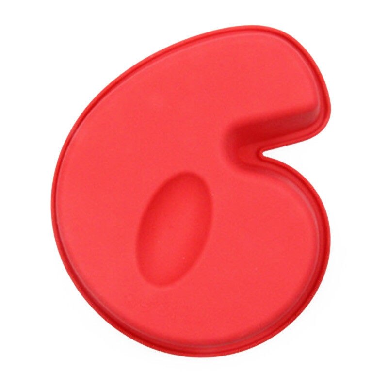 Large Silicone Number Cake Tin Mould Birthday Anniversary1##: 6