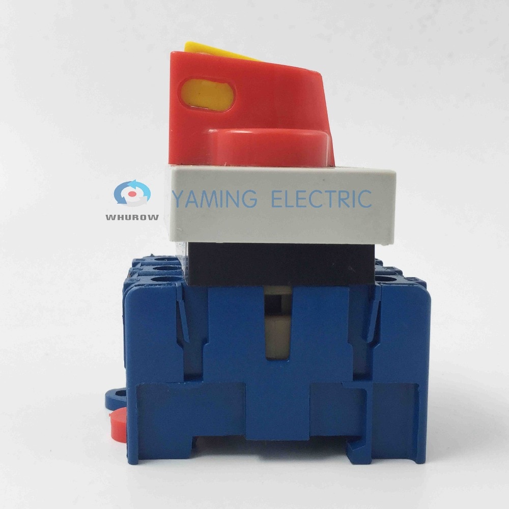 Isolating switch on off 32A 3 phase rotary changeover cam main interruptor disconnect switch with padlock handle