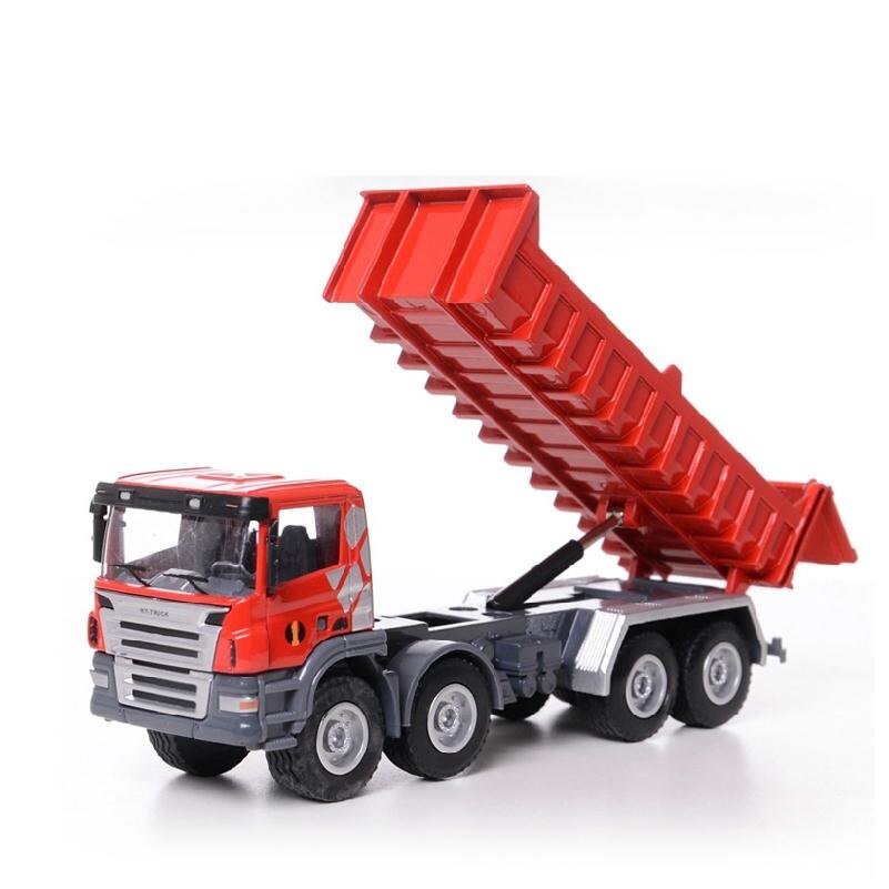 1:50 legering automodellen, hoge simulatie dump vrachtwagens, metal casting trek functie,