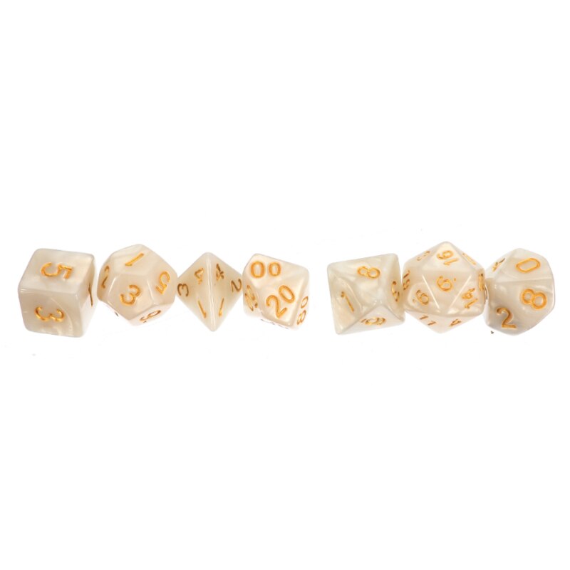 105 Pcs/Set Polyhedral Dice with Bag D4 D6 D8 D10 D10 D12 D20 Multi Sides Dice for Board Game Cube Party Table Board Games