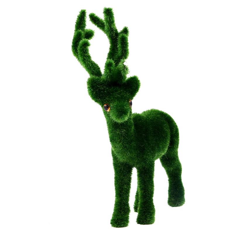 1Pc Herten Beeldje Kleine Diy Xmas Mooie Landschap Kerst Miniatuur Herten Standbeeld Ornament Decoratie Figuur Herten Speelgoed Voor Tuin