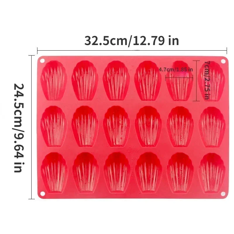Mini Lebensmittel Klasse Madeleine Silikon Kuchen bilden Cookie bilden DIY Hülse Backform bilden Küche Backformen Zubehör: Himmel Blau